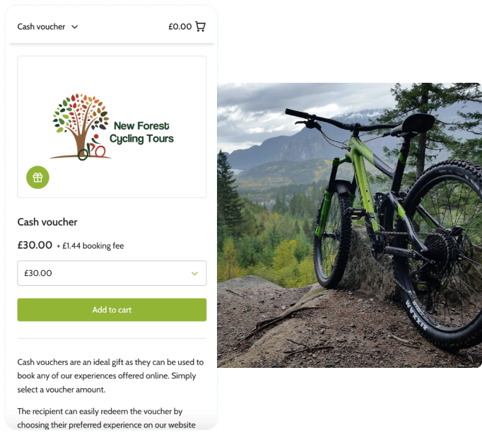 New Forest Cycling Tours sell tickets online